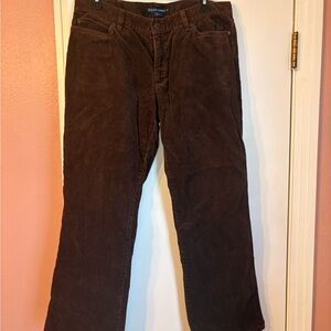 Ralph Lauren Dark Brown Corduroy Women’s Pants sz 12